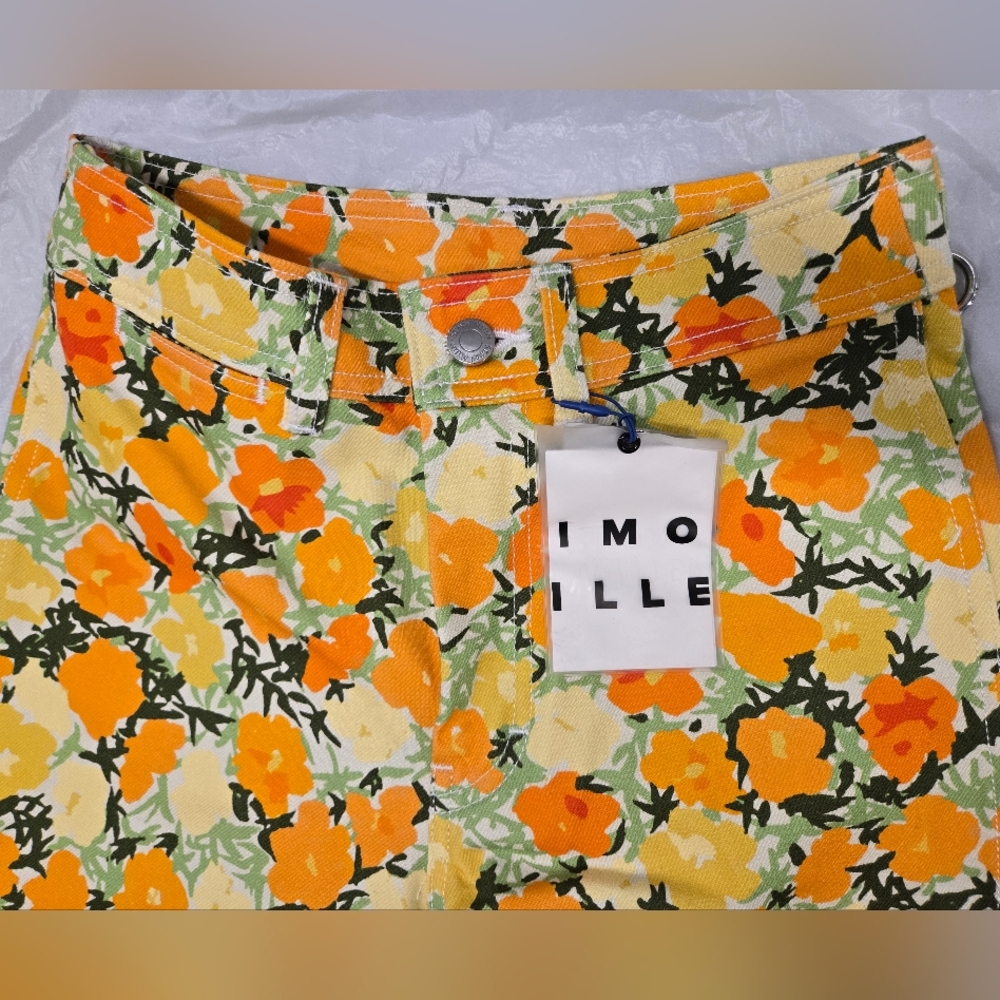 NWY Simon Miller Winter Blossom Floral Print Jeans MADE IN JAPAN‎ SZ 23 - Picture 7 of 16